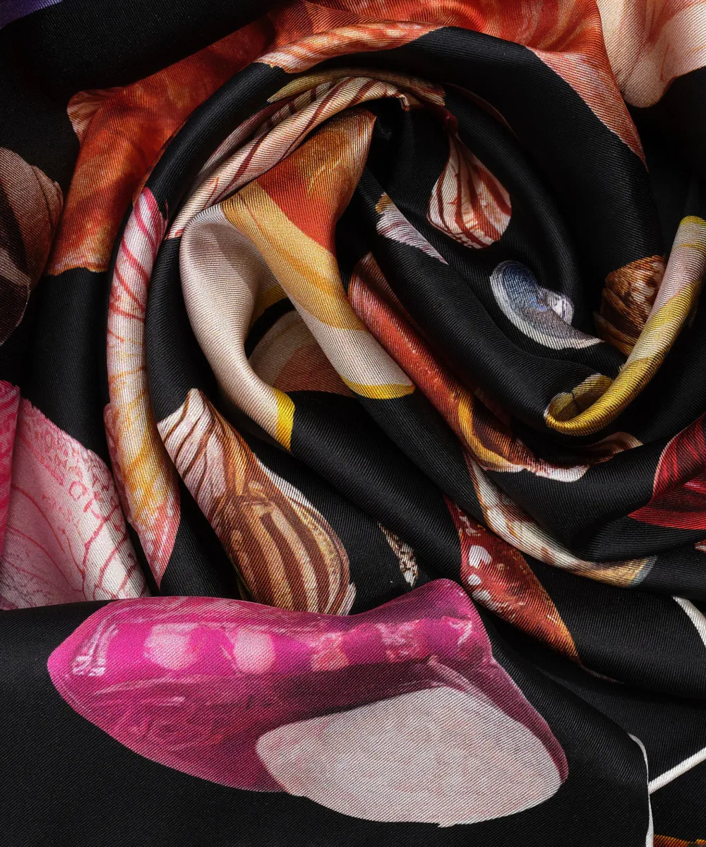 Sea Treasures Casual Style Silk Square Scarf