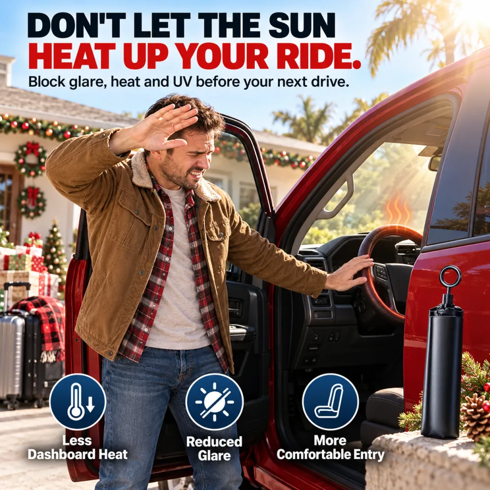 UV Protection Heat Insulation Car Sunshade Umbrella