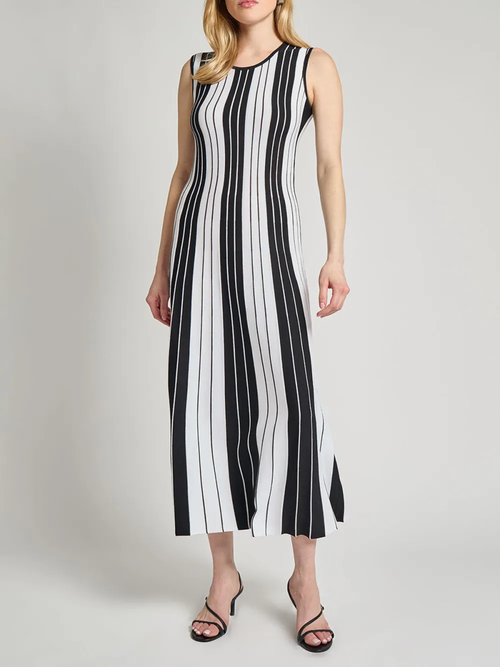 Sleeveless Large Striped Dress