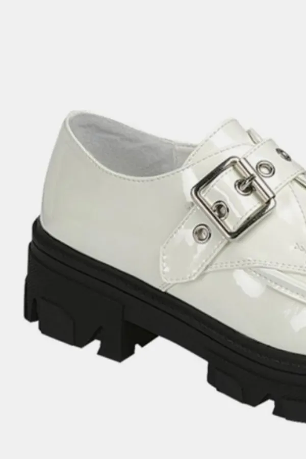 Easygoing Platform Buckle Loafers