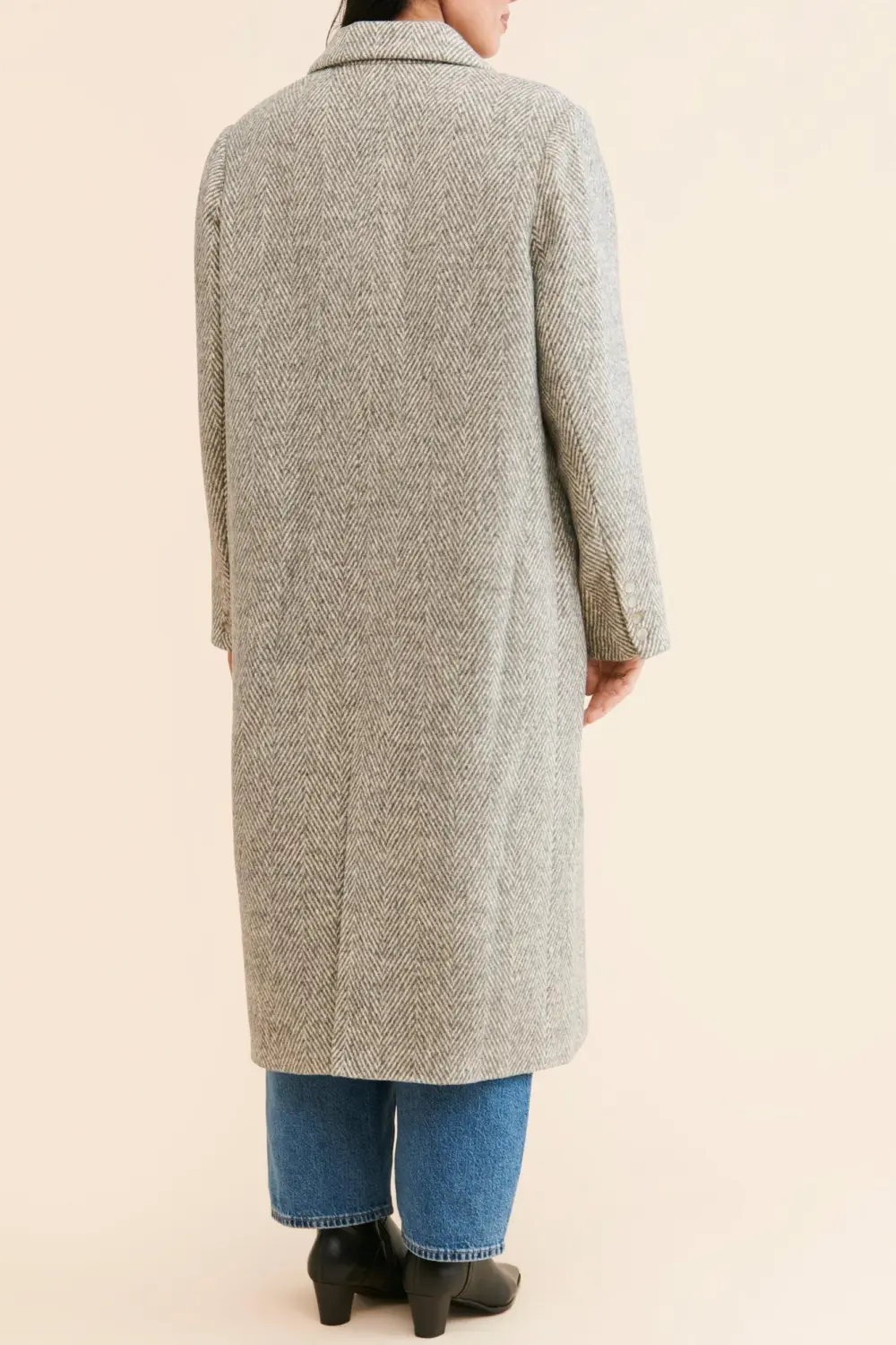 Morana Herringbone Overcoat