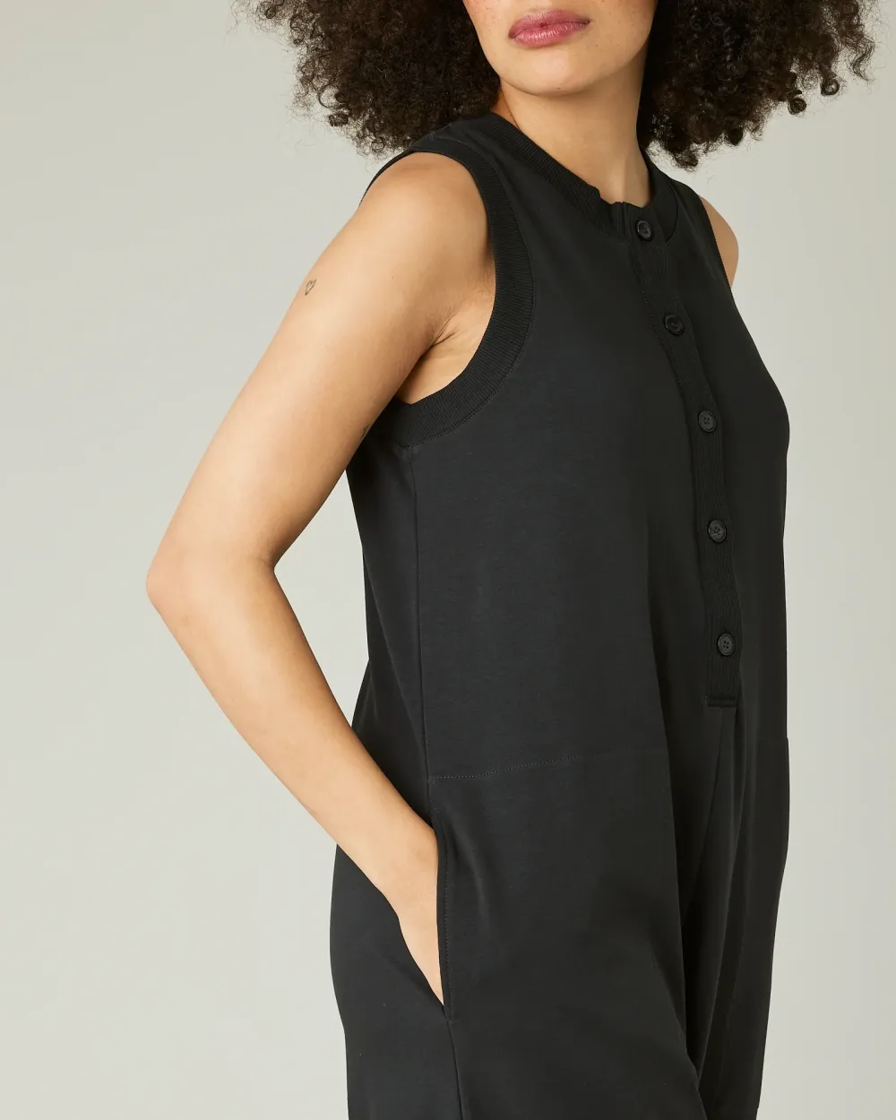 COTTON JERSEY JUMPSUIT