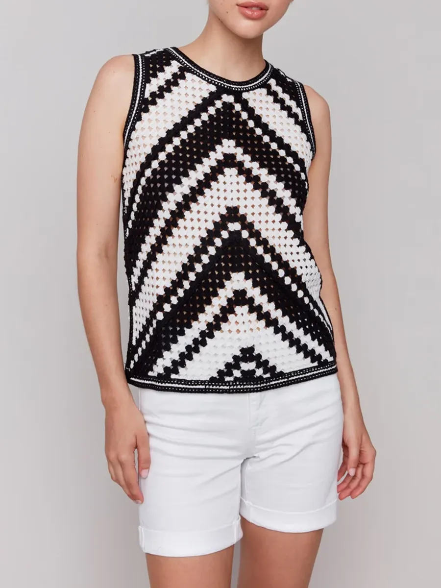 Three Dimensional Cut Sleeveless Design Vest