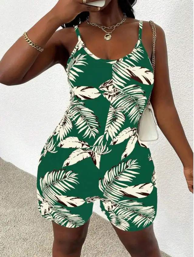 Romantic Floral-Print Halter-Neck Jumpsuit