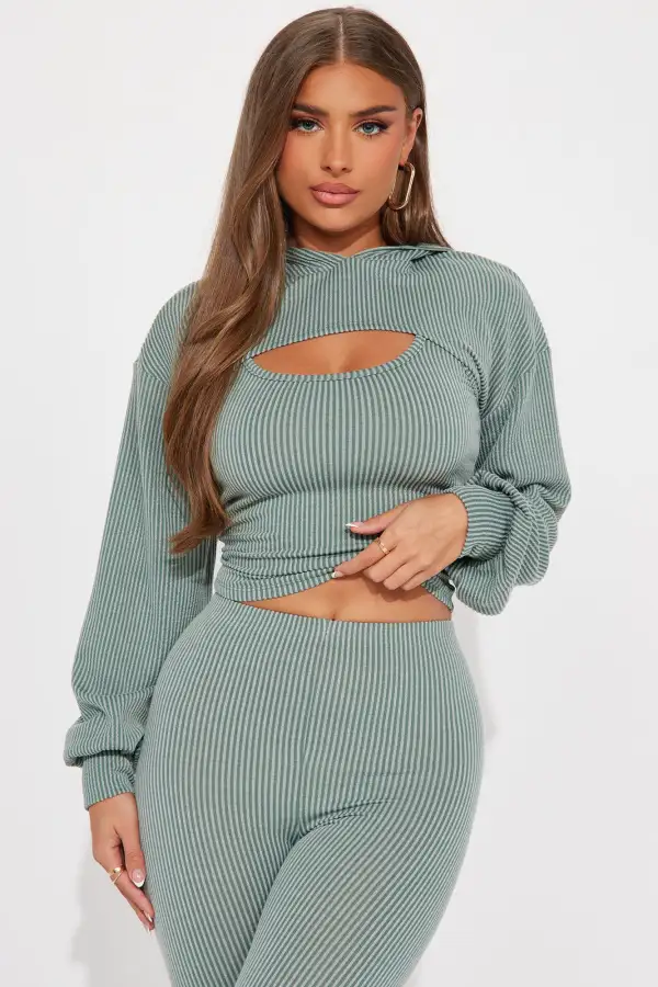 Wish For You Pant Set - Sage