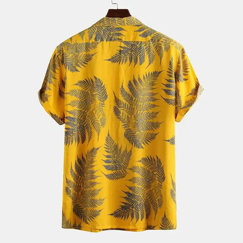 Palm Print Camp Shirt