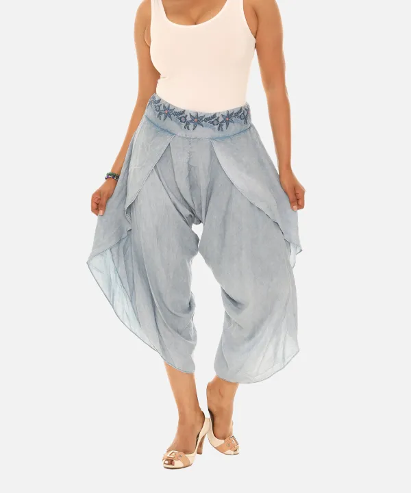 S Front Split Open Harem Pants Redefining And Comfort