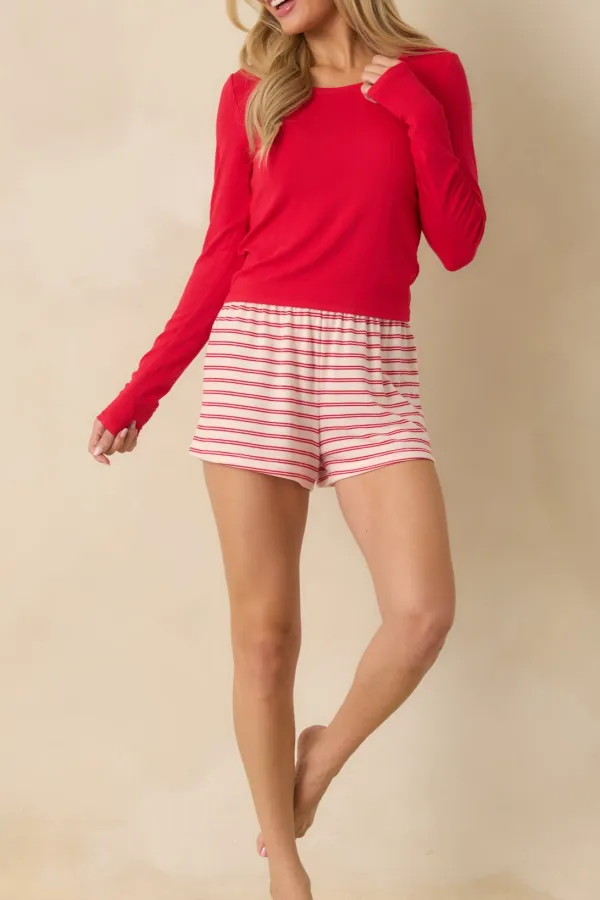 Pajama Day Stripe Shorts
