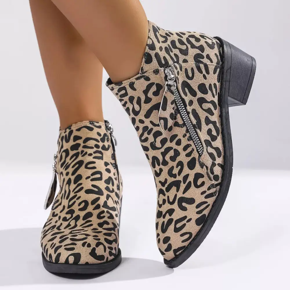 Block Heel Ankle Boots