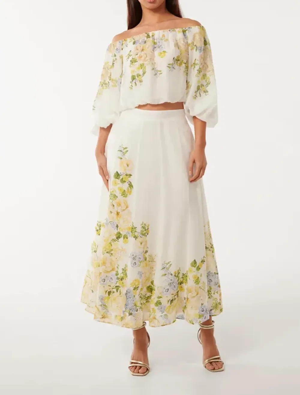 Long Sleeve Off Shoulder Blouse