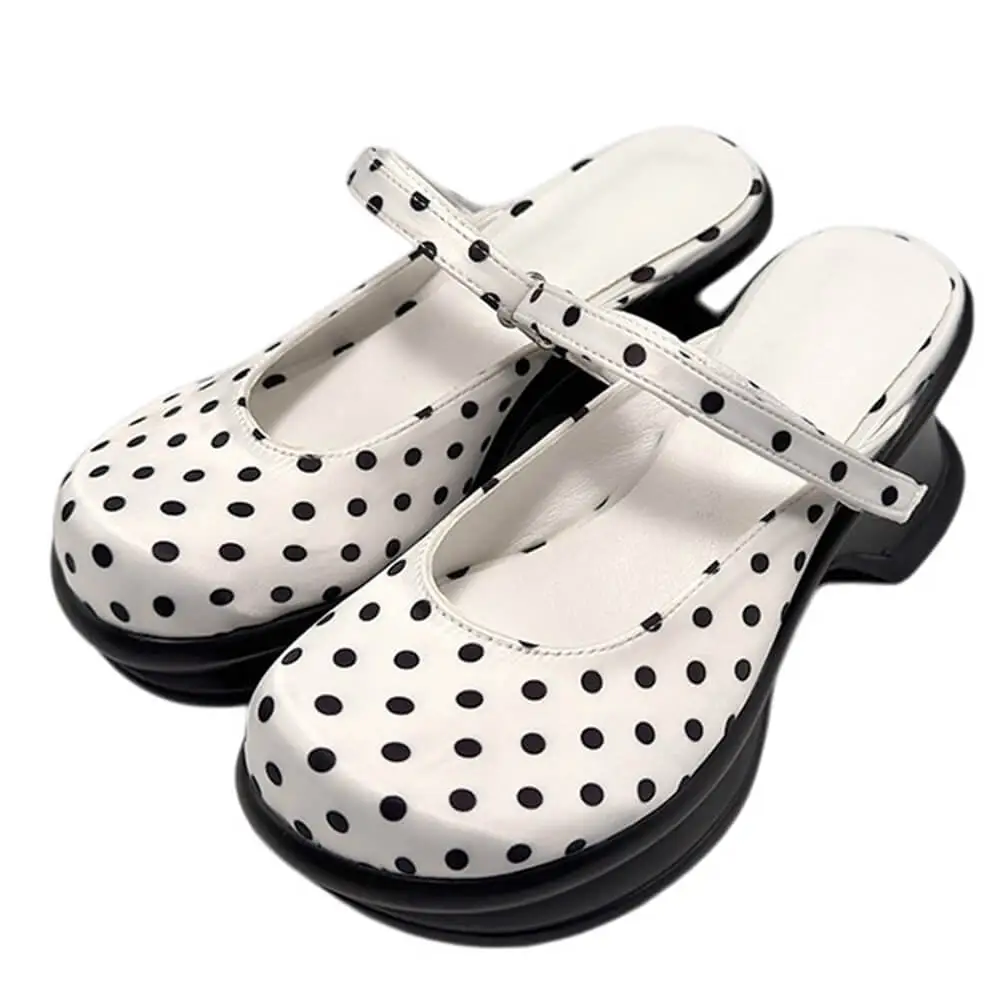 Trend Victim Polka Dot Platform Sandals