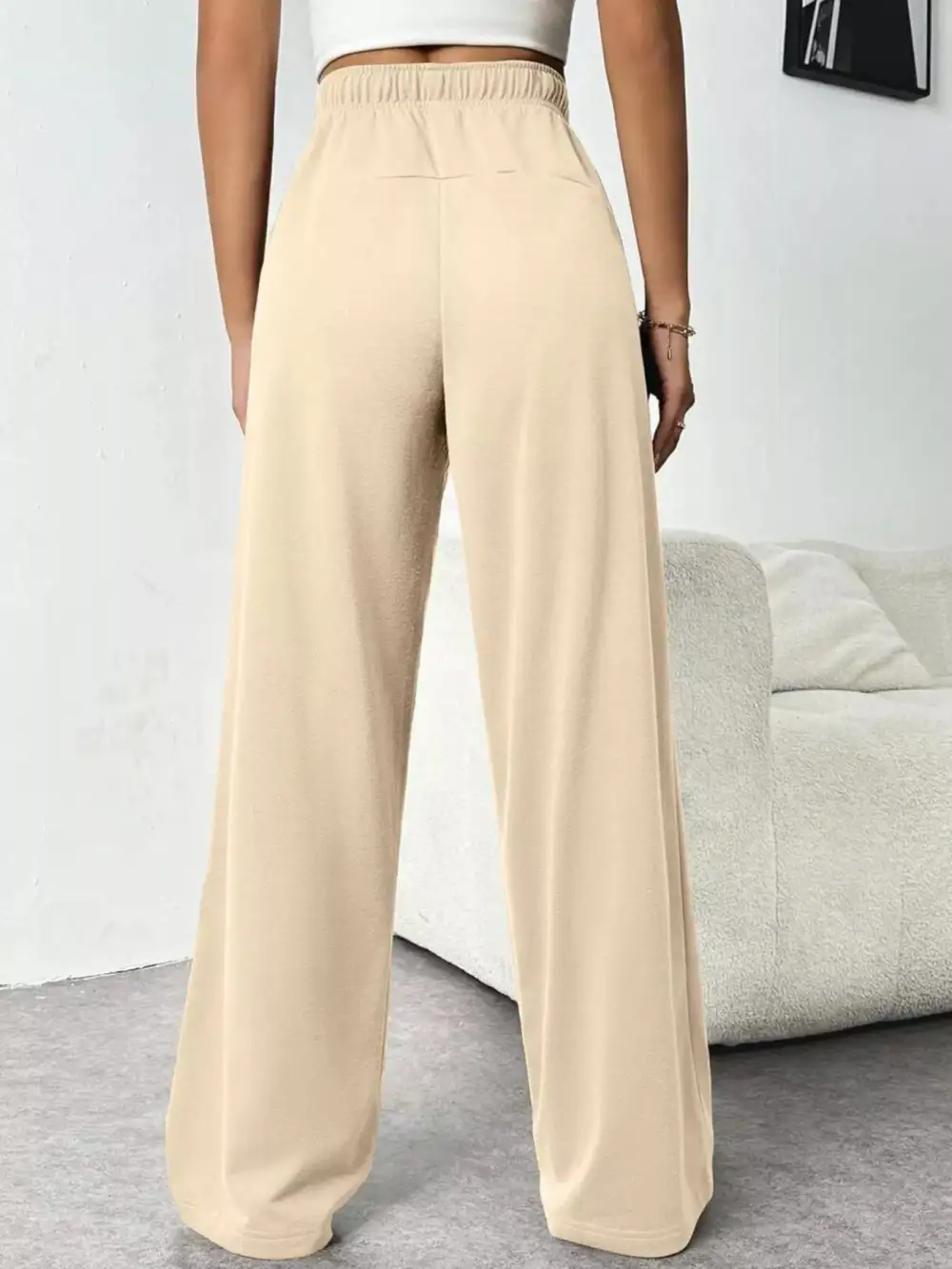 Everyday Drawstring Wide Leg Pants