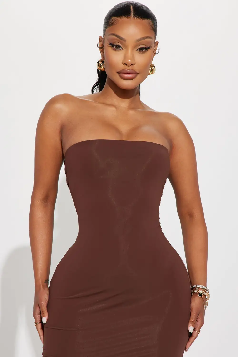 Katie Mermaid Gown - Brown