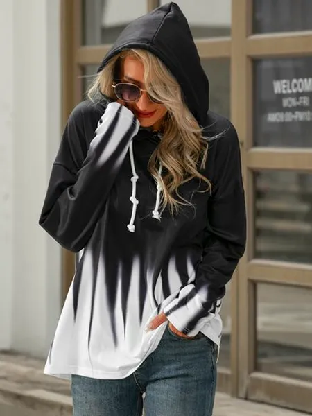 Women‘s Ombre Long Sleeve Sweatshirt Hoodies