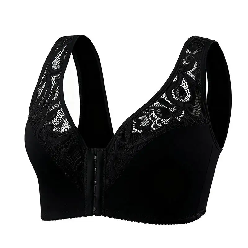 Lace Front Closure Wireless Bra