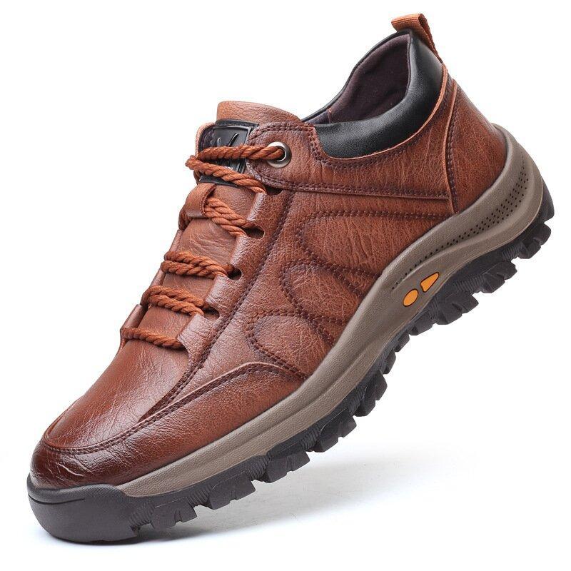 MEN'S CASUAL HAND-STITChHEDD LEATHER SHOES