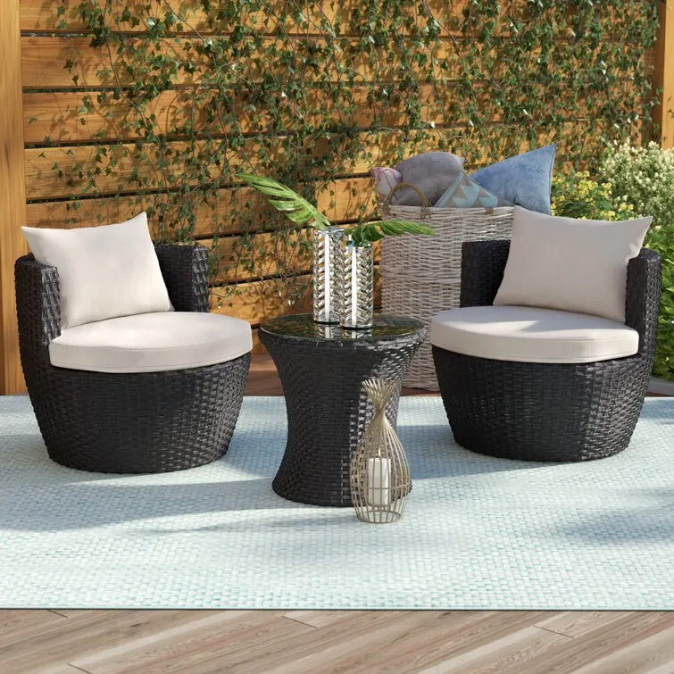 Krysta 2 - Person Outdoor Seating Group with Cushions