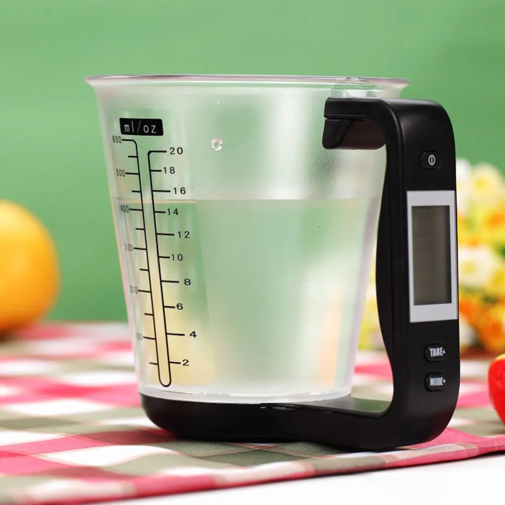 (Store Closing Sale) New Electronic Measuring Cup Kitchen Food Water Scales Digital Beaker Measurement Cups Digital Weigh Temperature Measuring Cups