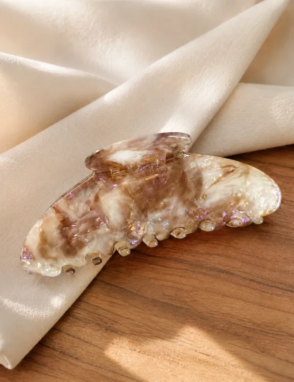 Marble Shell Hair Clip