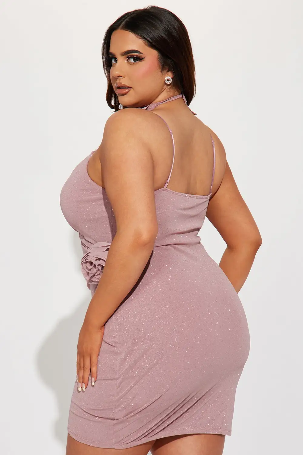 Rosalinda Mini Dress - Mauve
