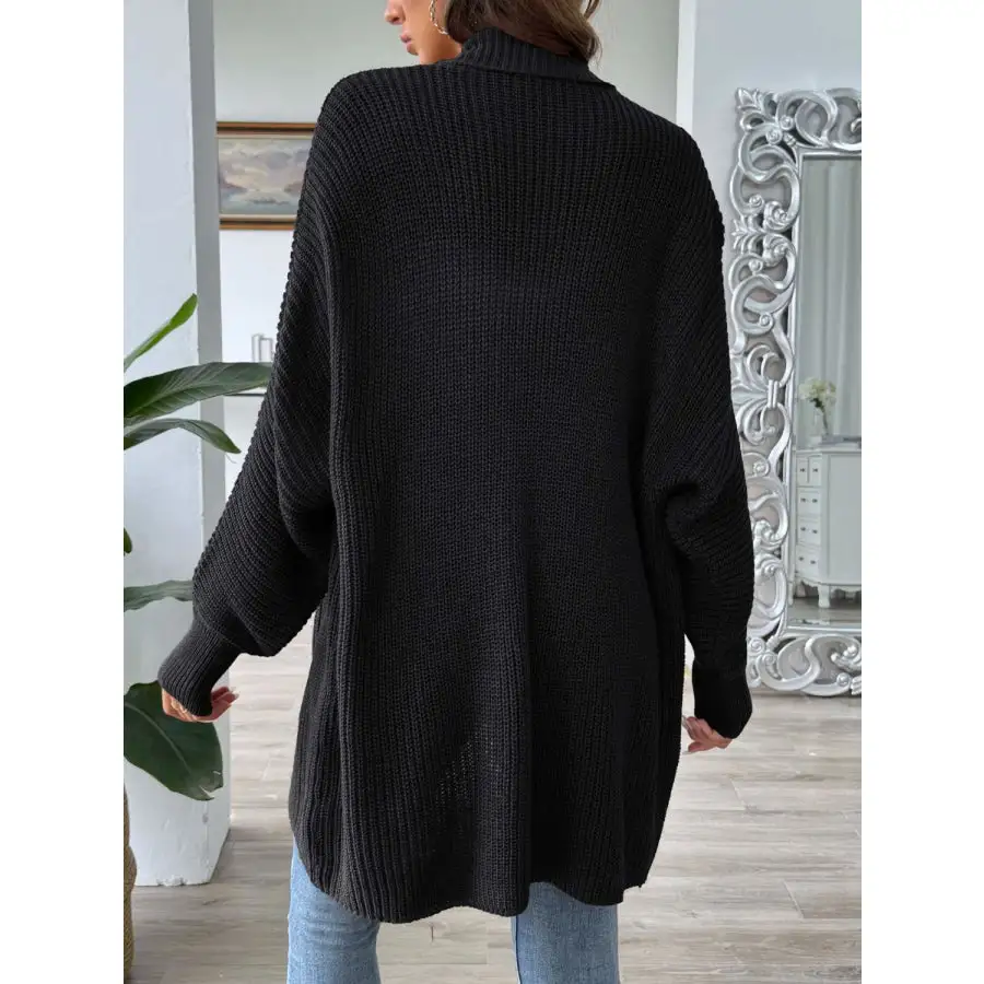 Open Front Long Sleeve Cardigan