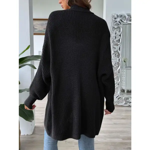 Open Front Long Sleeve Cardigan