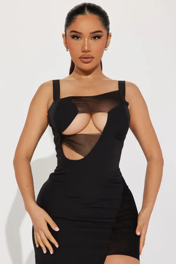 Stars Are Blind Midi Dress - Black