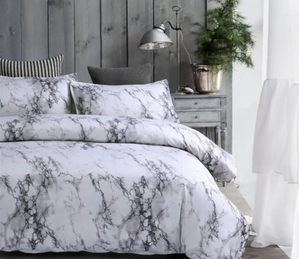 (Store Closing Sale) Marble Duvet Bedding Set