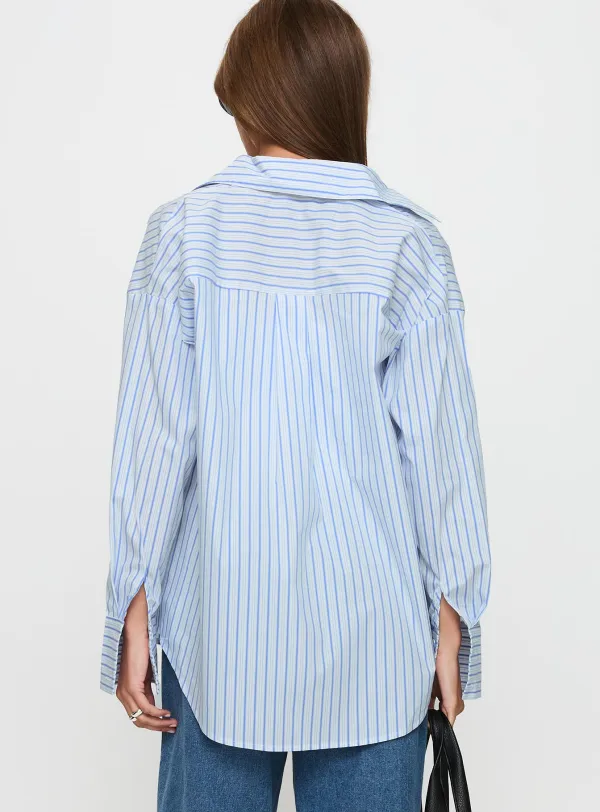 Clean Cut Button Up Collared Shirt