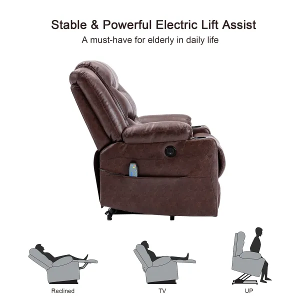 Massage and Heat Function Electric Recliner Chair