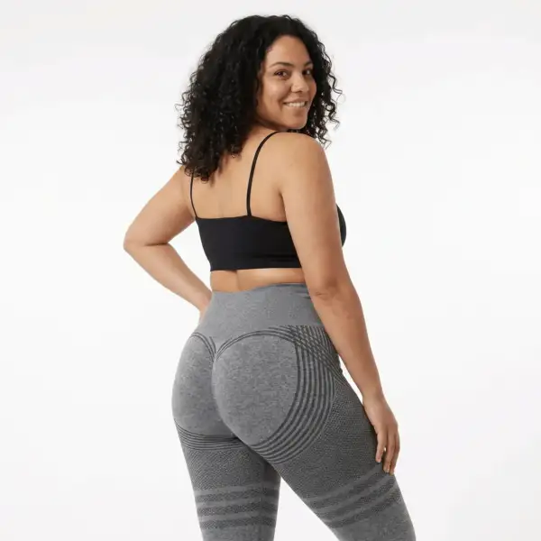 Women's 3D curved buttocks three-dimensional yoga pants