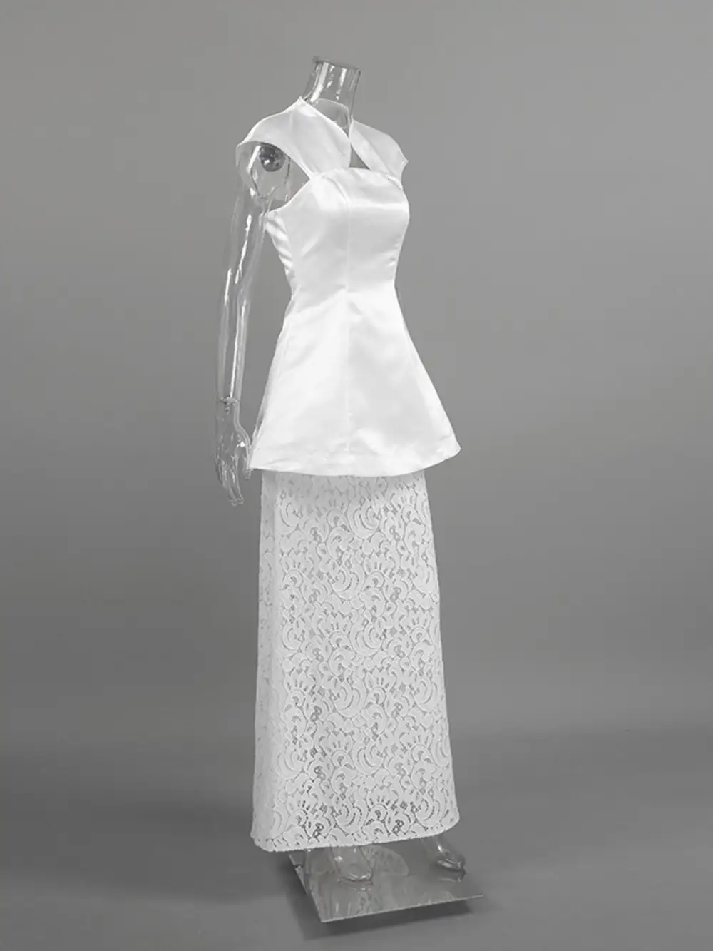 Button Front Cap Sleeve Coordinated Set Accessory