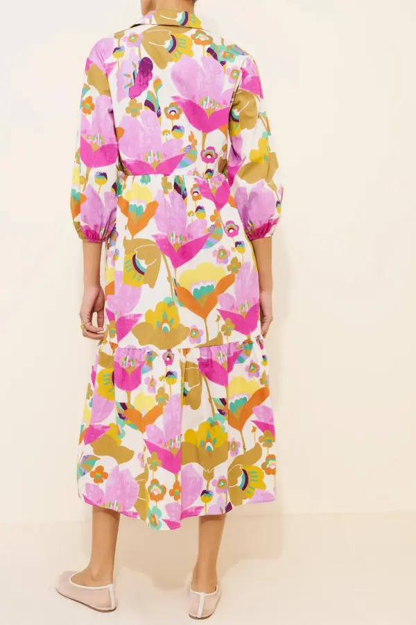 Tiered Shirt Dress