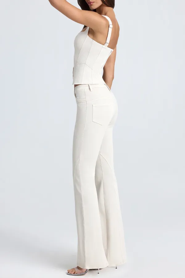 Classic Y2K Style Stretch Denim Trousers