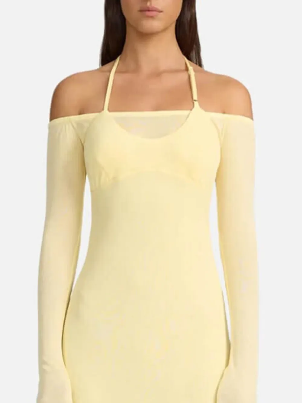 Off Shoulder Long Sleeve Dress