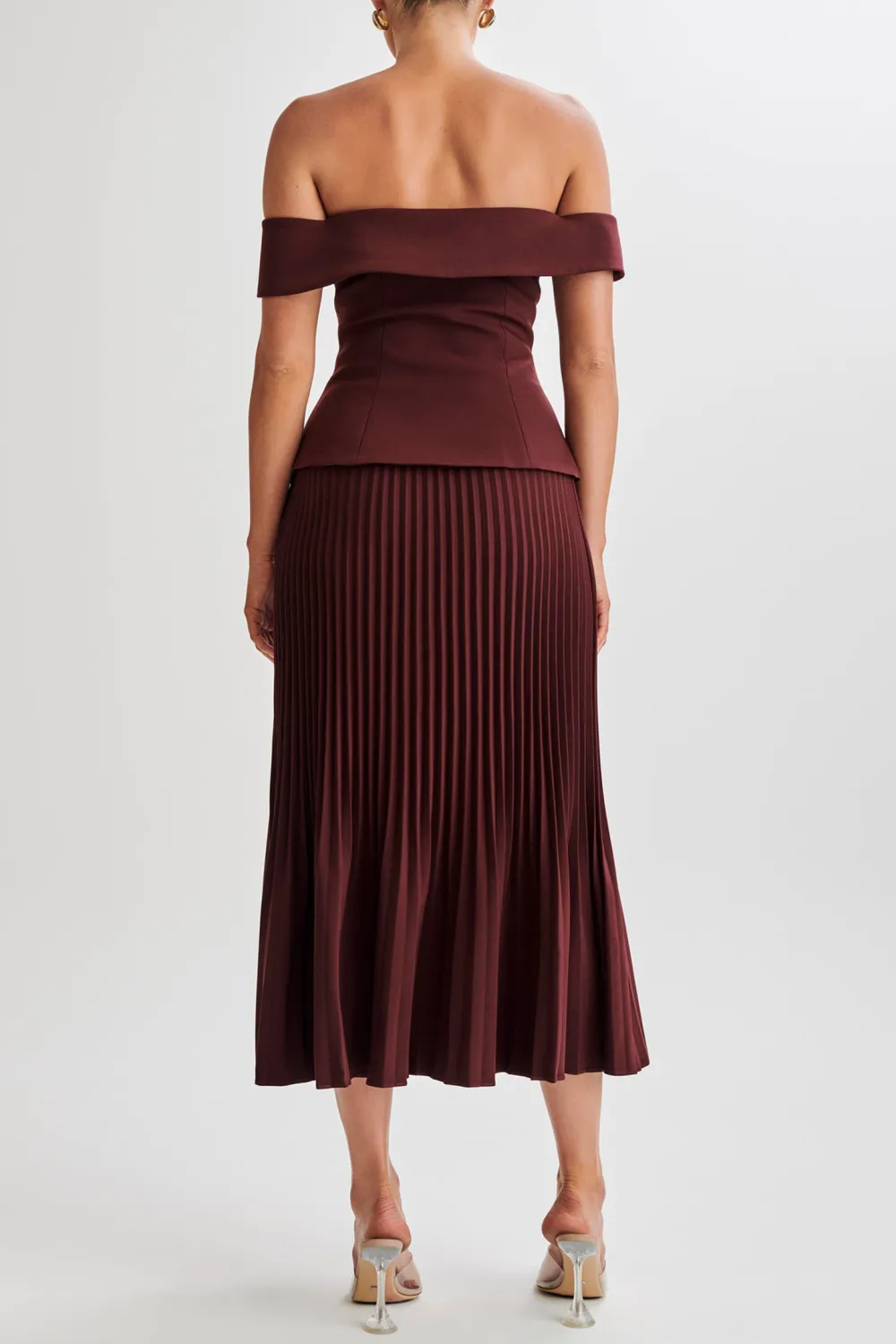 Strapless Suiting Top