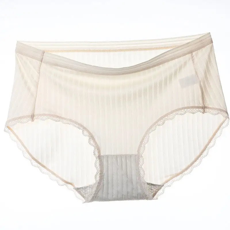 Plus Size High Waist Seamless Breathable Brief Panty