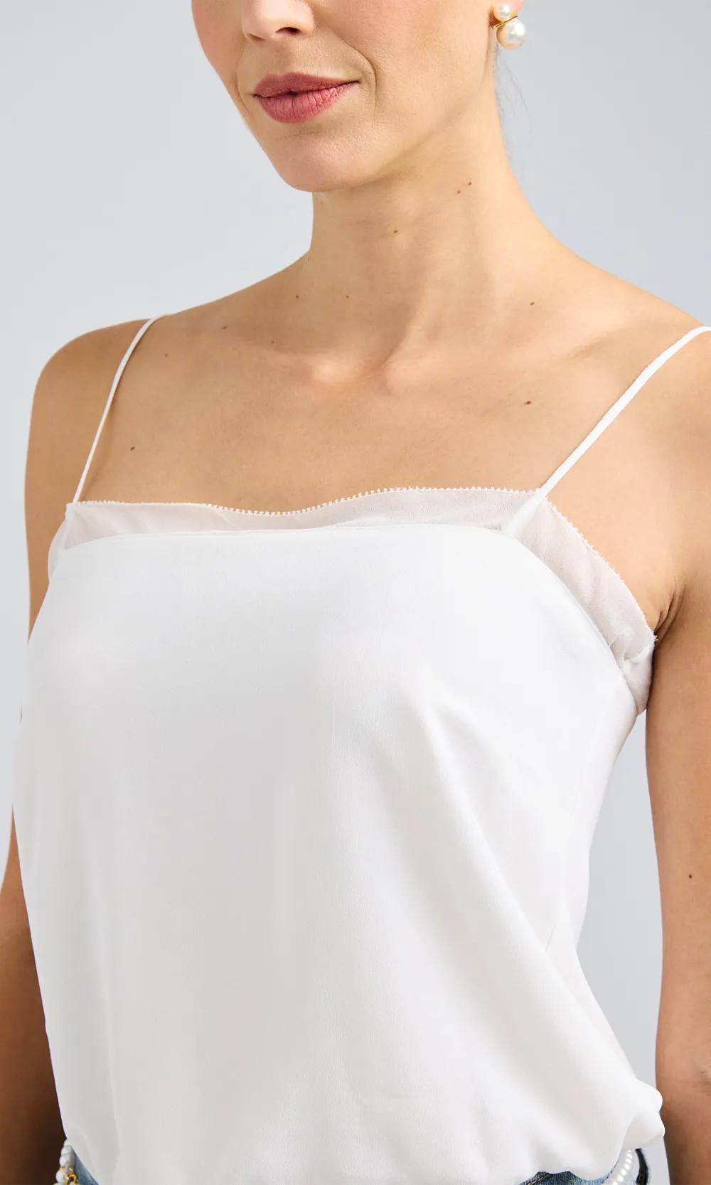 White Sexy Lace Camisole