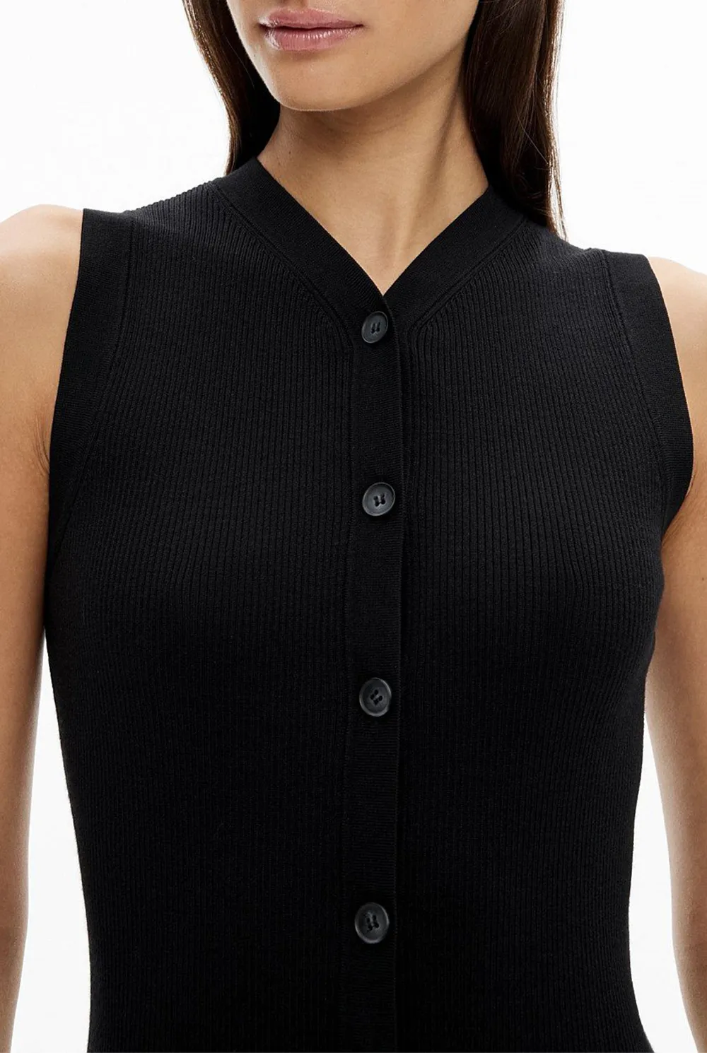 V-Neck Knitted Dress