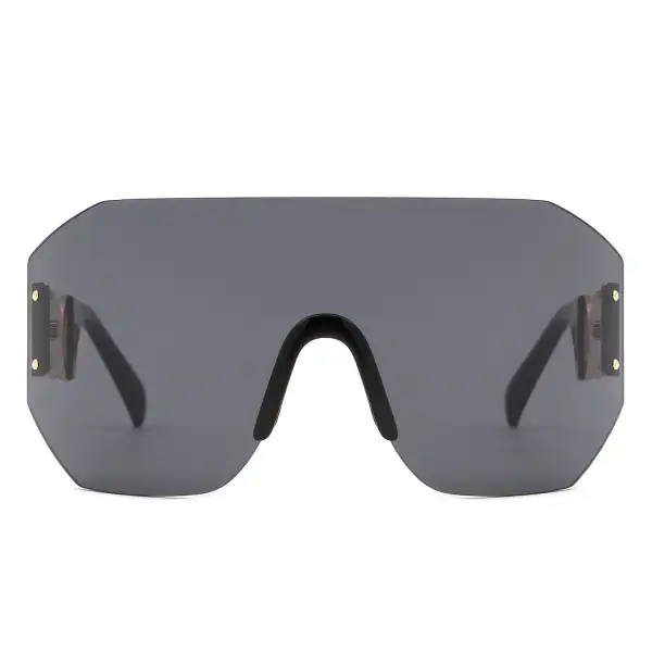Square Rimless Frame Sunglasses