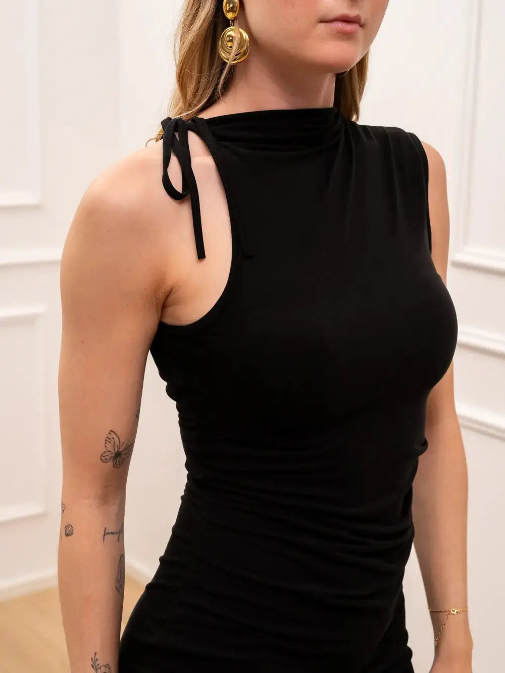 Mini Ruched Jersey Dress