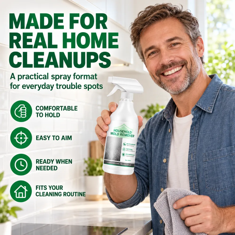 White Wall Tile Grout Mold Remover Spray