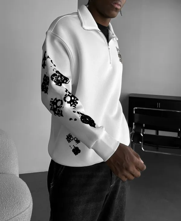 Weekend Relaxed Zip Front Sweatshirt