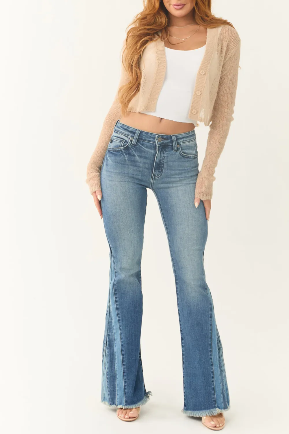 Light Blue Flared Bootcut Jeans