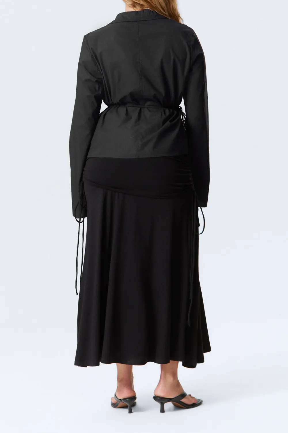 Tied Wrap Long Sleeve Shirt