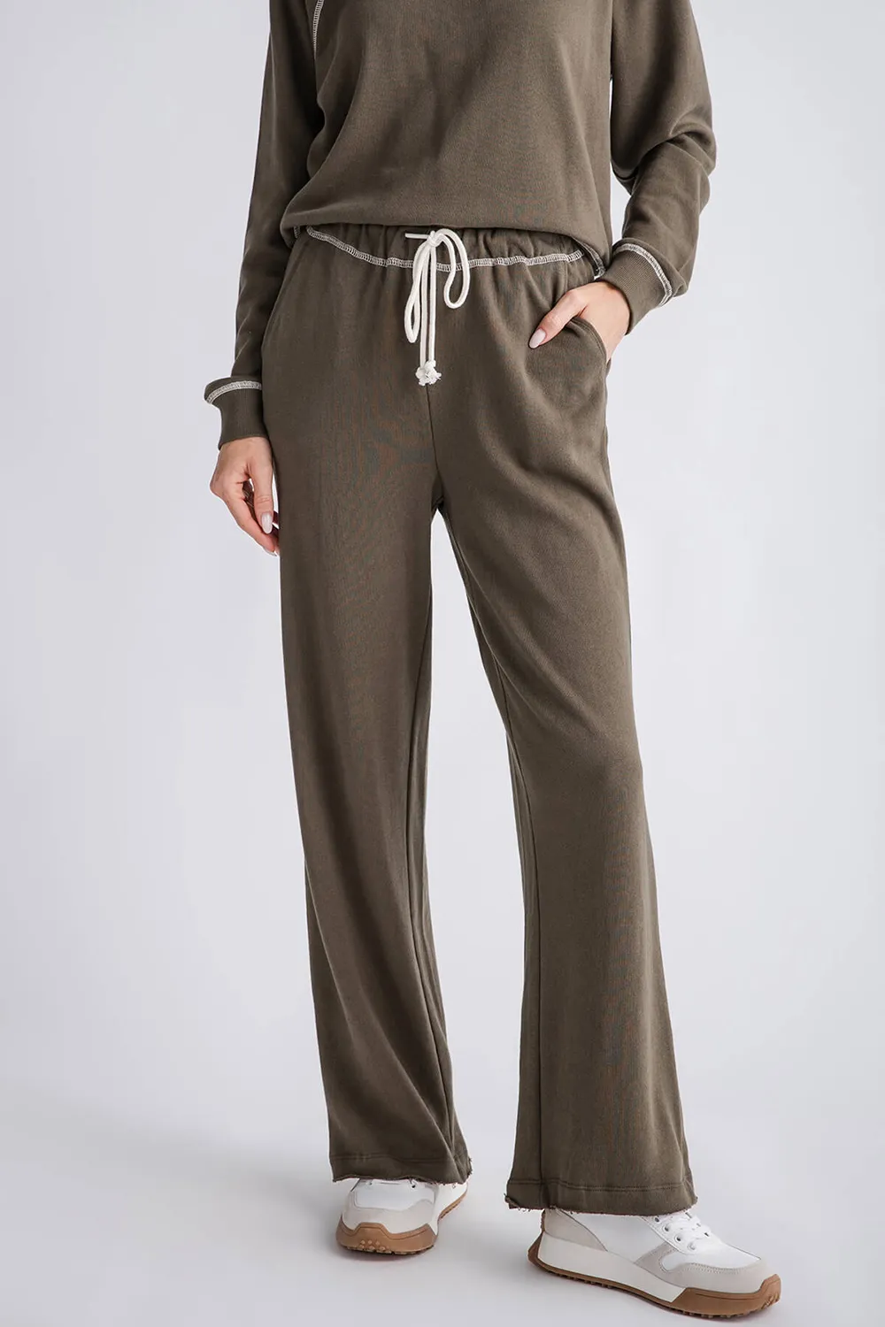 Z Supply Huntington French Terry Sweatpants - oatmeal heather