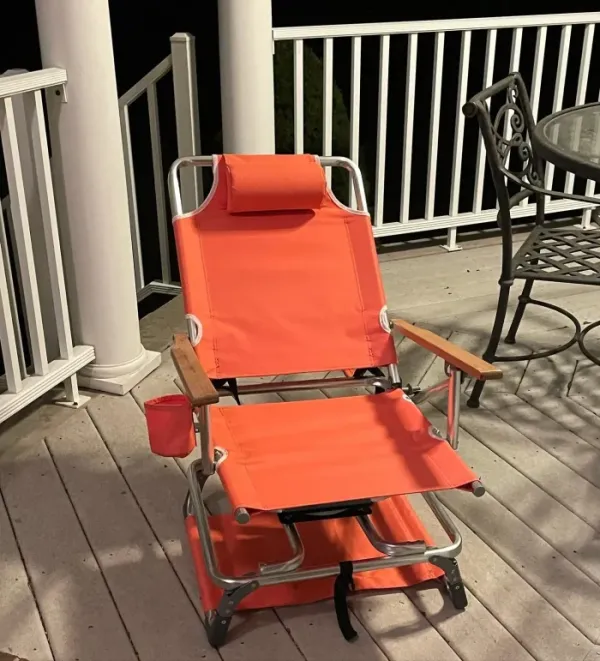 🔥LAST DAY 71% OFF🎁Aluminum folding beach chair with cup holder