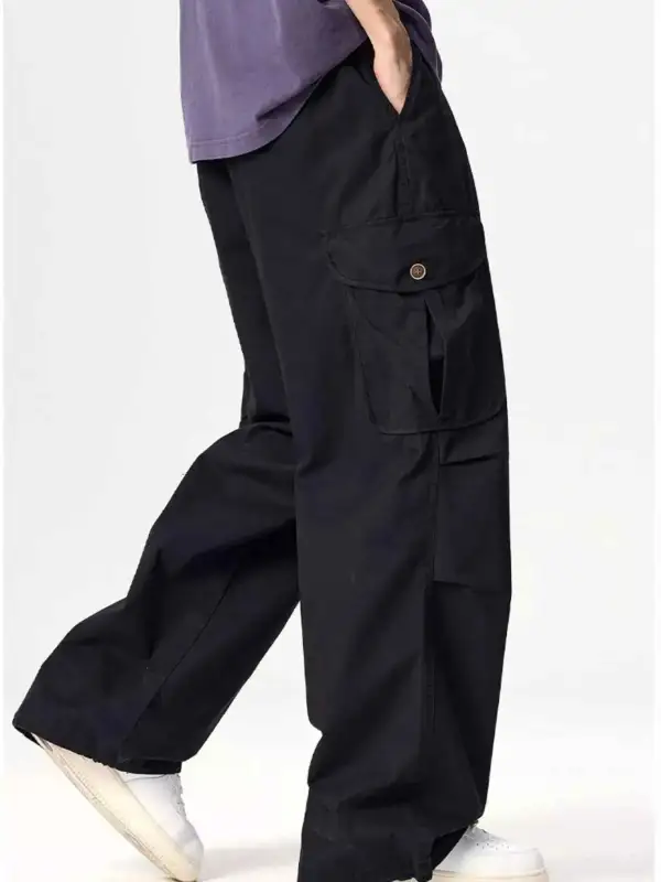 Everyday Drawstring Wide Leg Cargo Pants