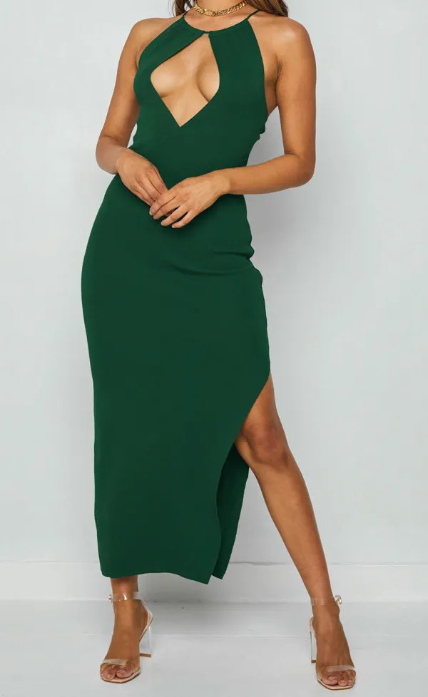Emerald Midi Dress