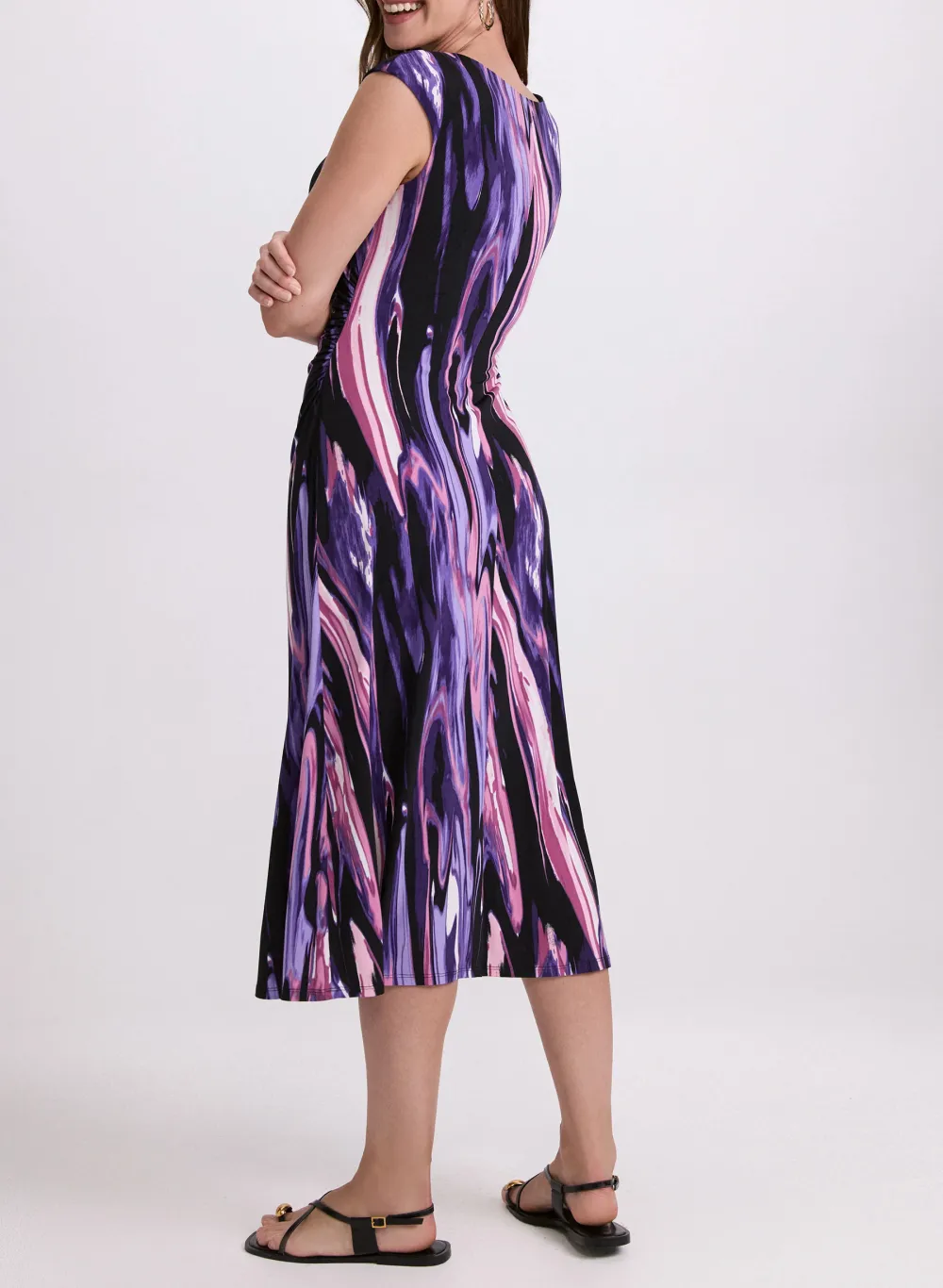 Chiffon Casual Women's Multi-Color Dress